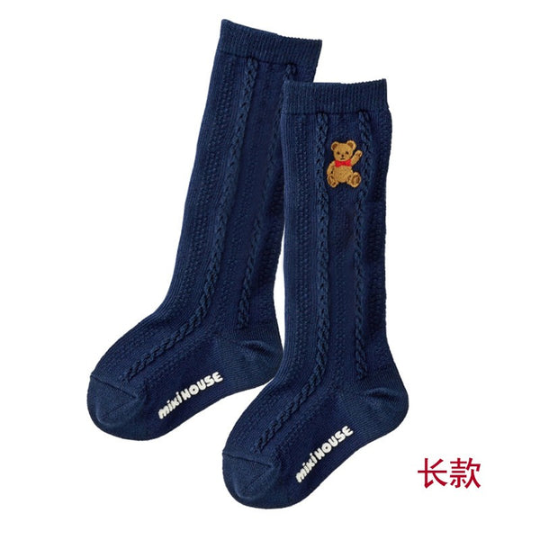Classic Knit Teddy Bear Socks – Baby & Toddler Unisex Collection