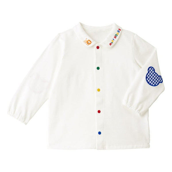 Baby, Toddler & Kids Boy Cheerful Polo Button Bear Shirt