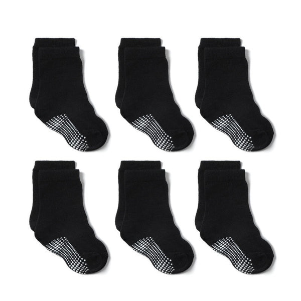 "Morgan" Anti-Slip Baby, Toddler & Children's Socks -6-Pack