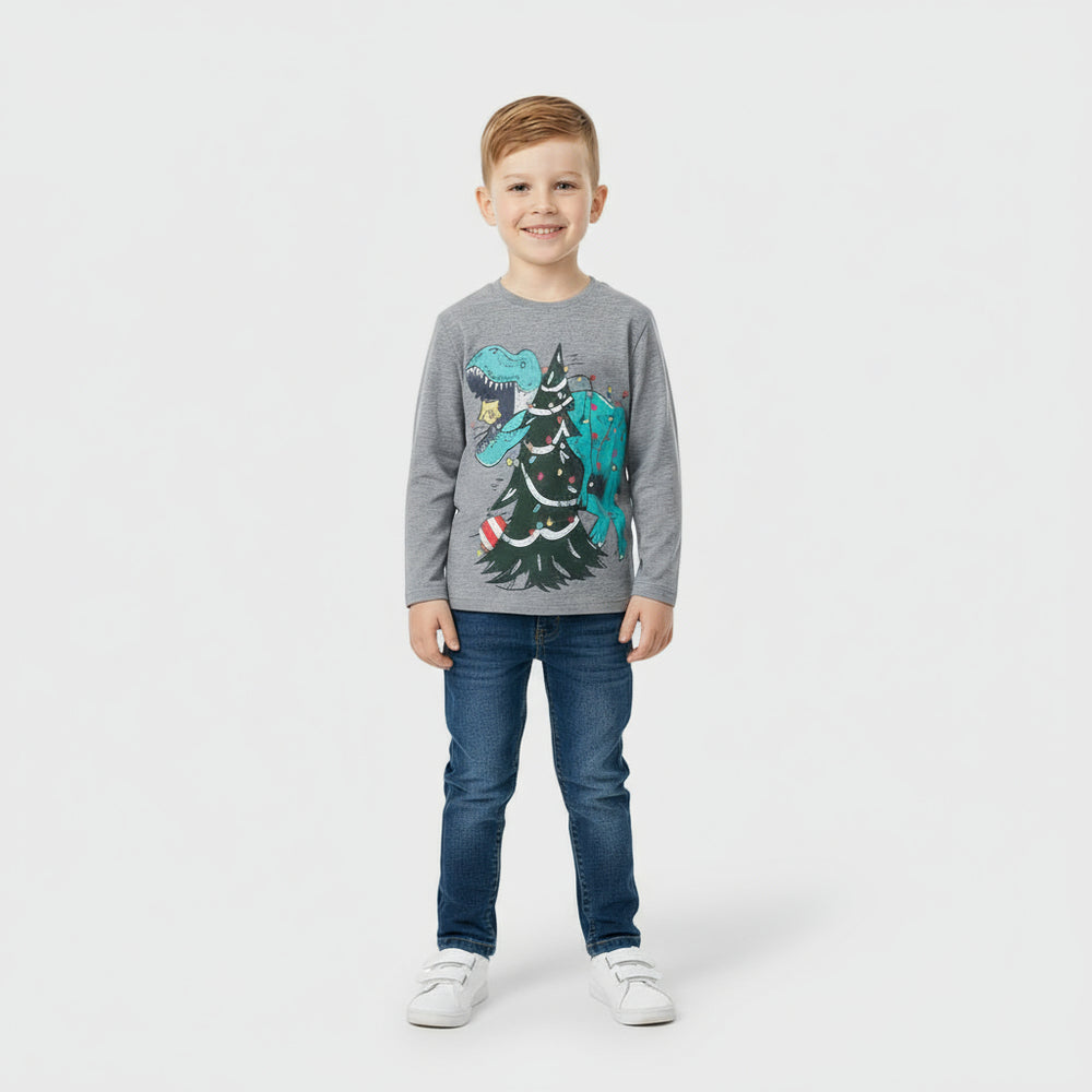 Christmas Sweatshirt for Toddler and Kids Boys - Long Sleeve Pullover