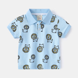 Toddler & Kids Fun Pattern Polo Shirts for Boys