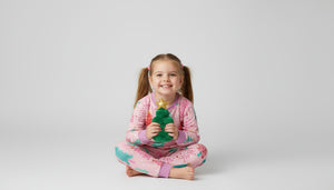 Christmas Pajama Set for Toddler and Kids Girls - Long Sleeve Top and Pants