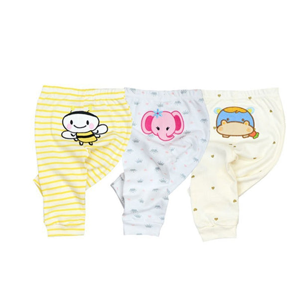 "Mabel" Baby Girl Cotton Sweatpants 3-Pack