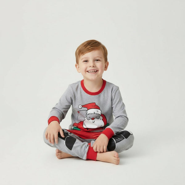 Toddler & Kids Santa Claus Christmas Pajama Set (3T–8T)