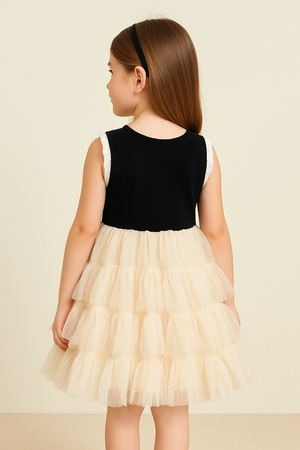 Elegant Swan Princess Tulle Party Dress