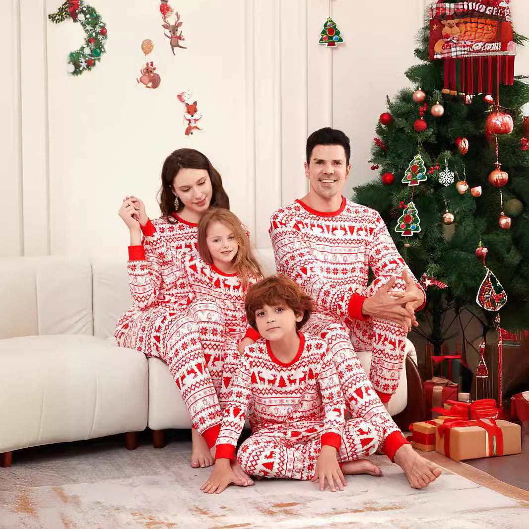 Nordic Fair Isle Family Christmas Pajamas | Matching Holiday PJs Set - Yarafly 