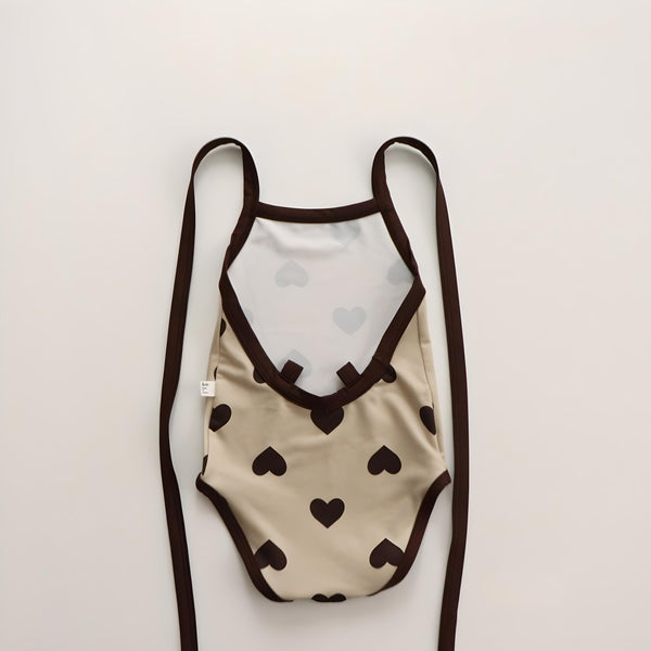 Baby & Toddler Heart Print Swimsuit for Girls