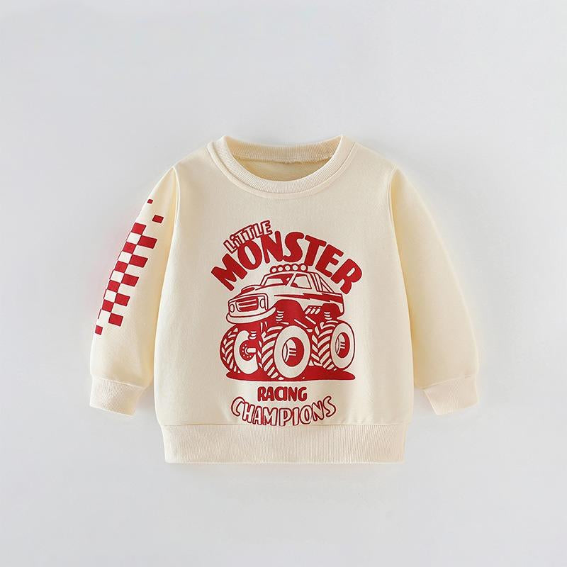 Toddler & Kids Little Monster Truck Sweatshirt - Yarafly