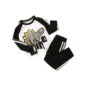 Toddler & Kids Black Dinosaur Outfit Set - Yarafly