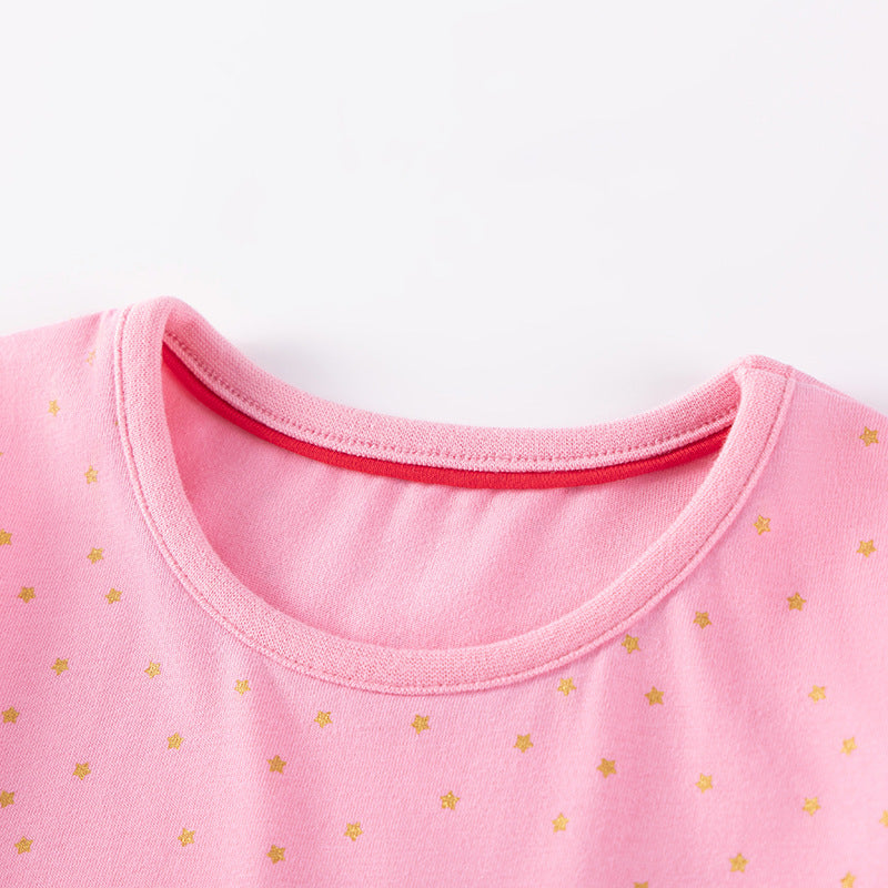 Toddler & Kids Carousel Horse Pink Dress – Long Sleeve Party Outfit - Yarafly