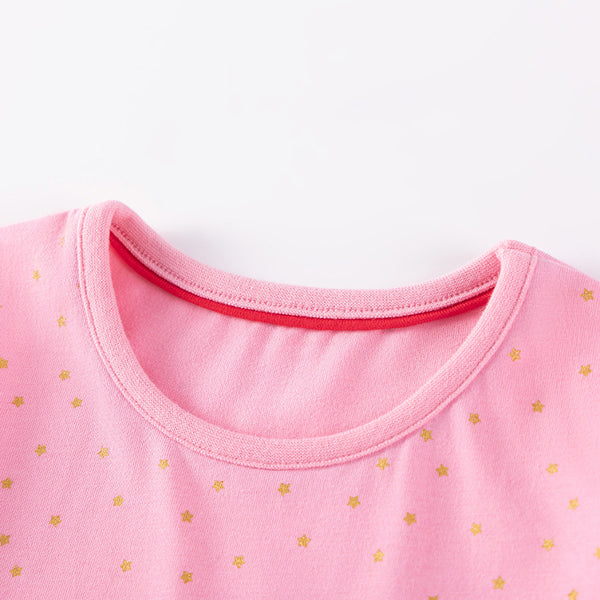 Toddler & Kids Carousel Horse Pink Dress – Long Sleeve Party Outfit - Yarafly