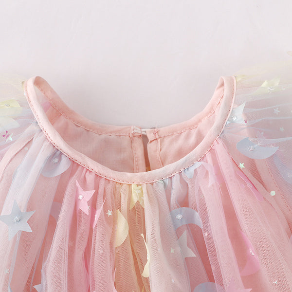 Toddler & Kids Dreamy Stars & Moons Tulle Dress