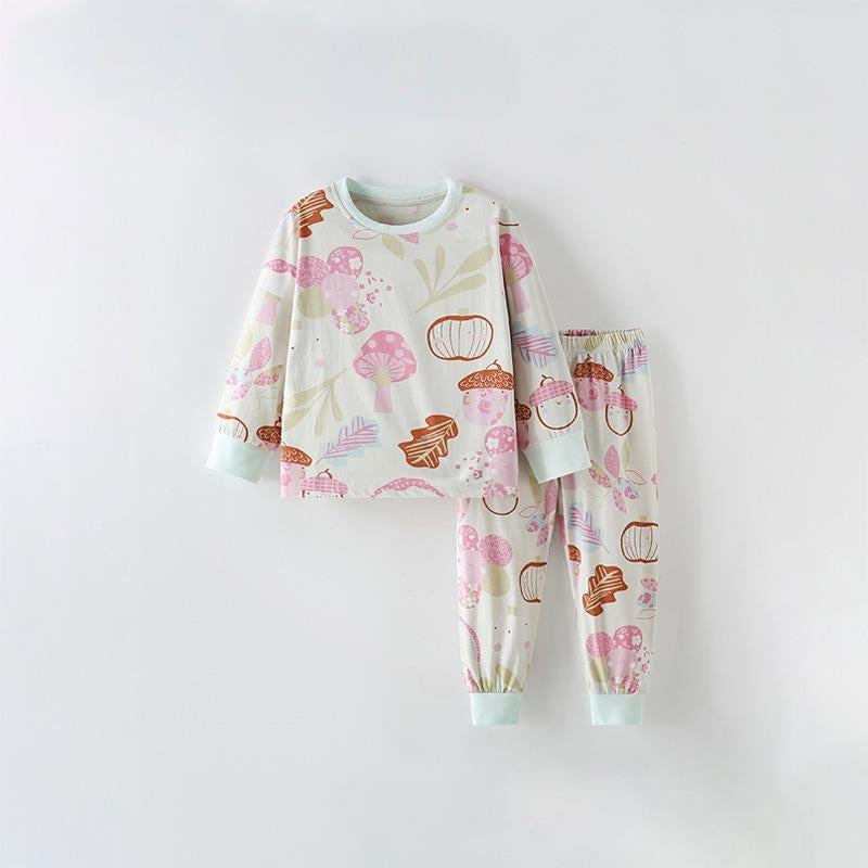 Toddler & Kids Woodland Mushroom Pajama Set - Yarafly