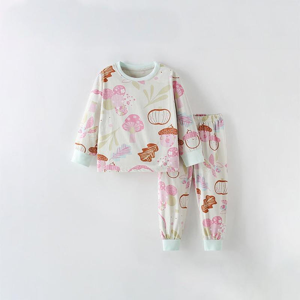 Toddler & Kids Woodland Mushroom Pajama Set - Yarafly