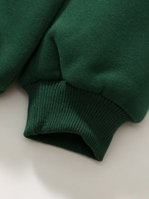 Toddlers & Kids Forest Green Flower Sweatshirt for Girls