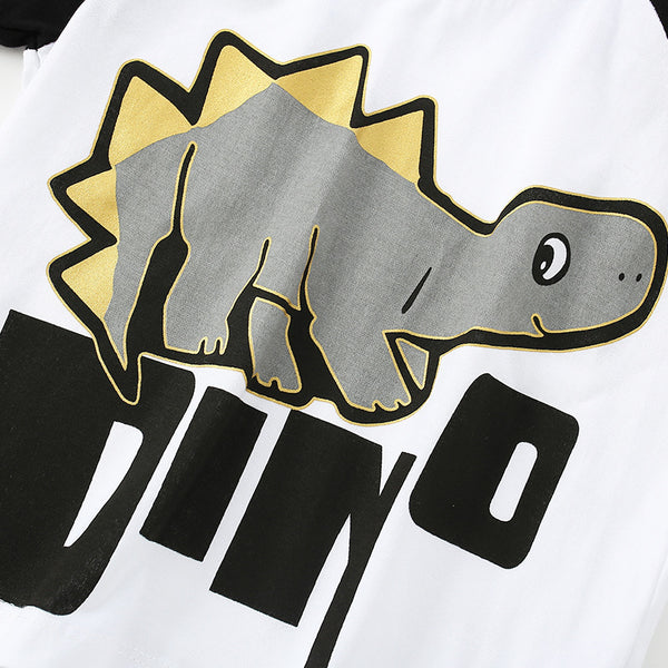 Toddler & Kids Black Dinosaur Outfit Set - Yarafly
