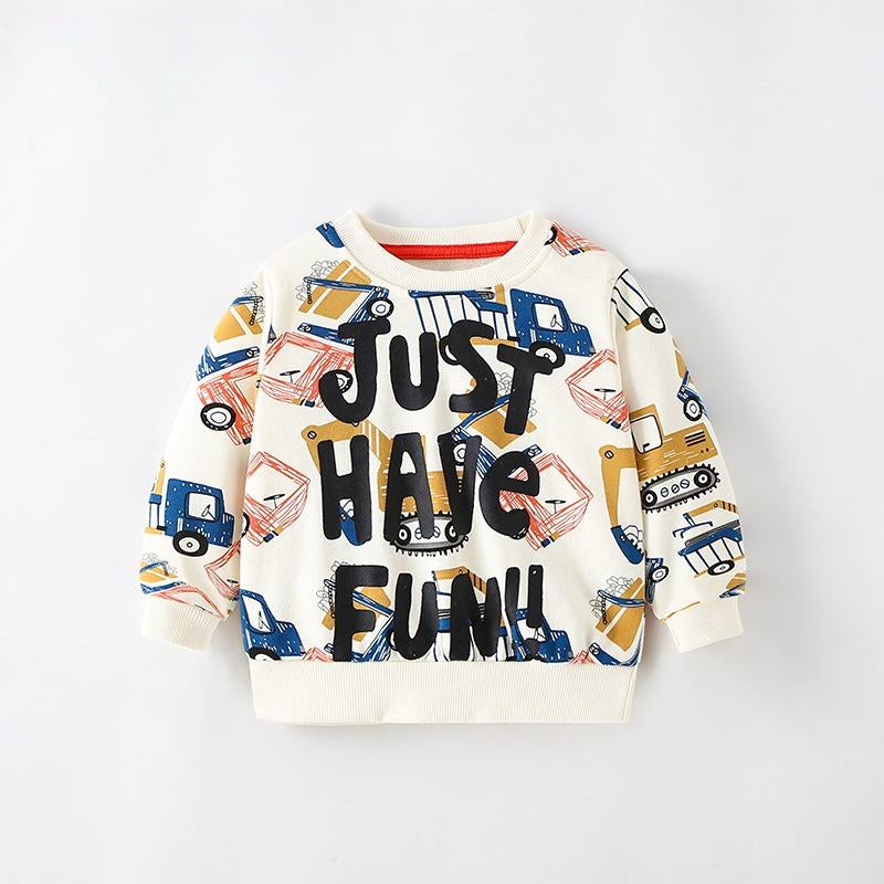 Toddler & Kids "Just Have Fun" Graphic Sweatshirt - Yarafly