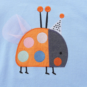 Toddler & Girls Ladybug Colorblock Sweatshirt (2T–7T)
