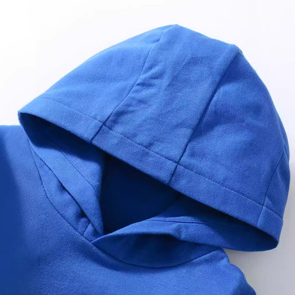 2-Piece Boys Hoodie & Shorts Set - Blue "Athletics"