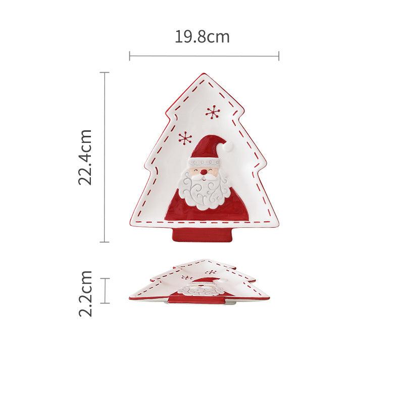 Christmas Ceramic Collection: Santa & Reindeer Holiday Tableware - Yarafly 