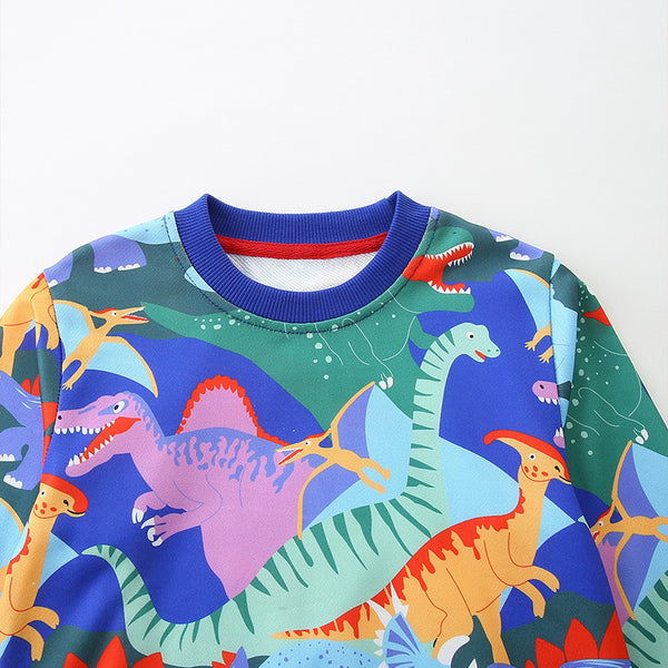 Toddler & Boys Dinosaur Sweatshirt (2T–7T)