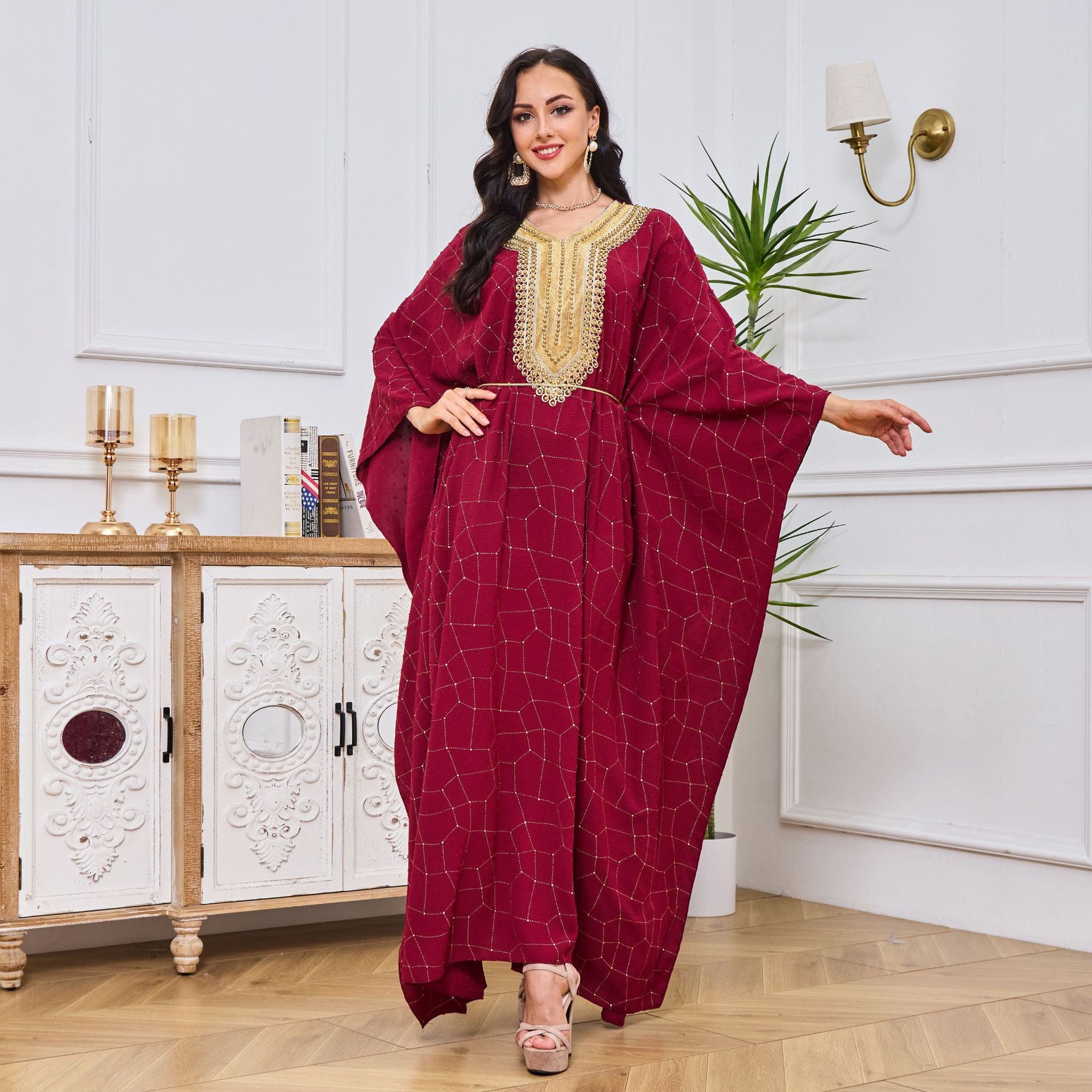 Ghada Kaftan Dress - Yarafly 