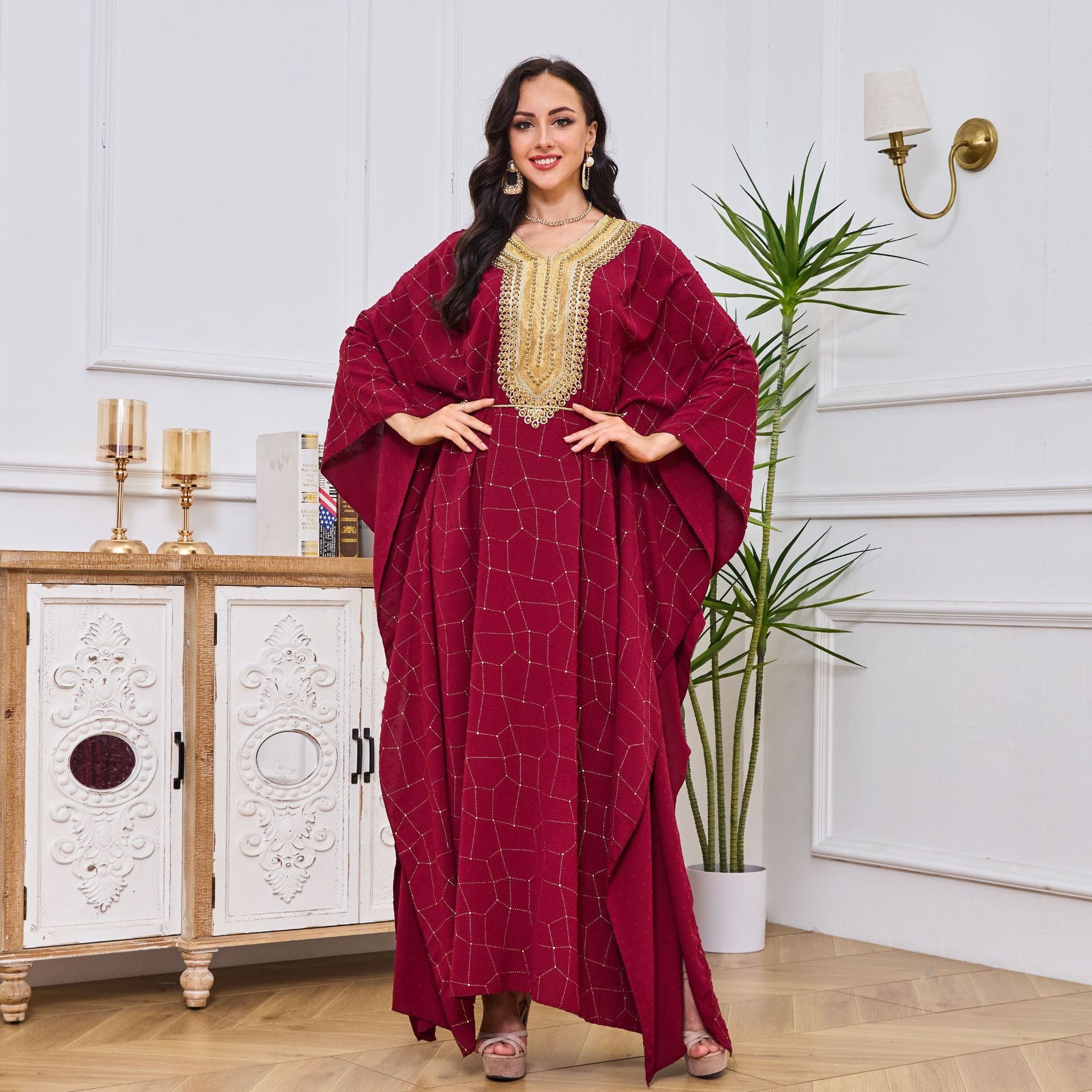 Ghada Kaftan Dress - Yarafly 