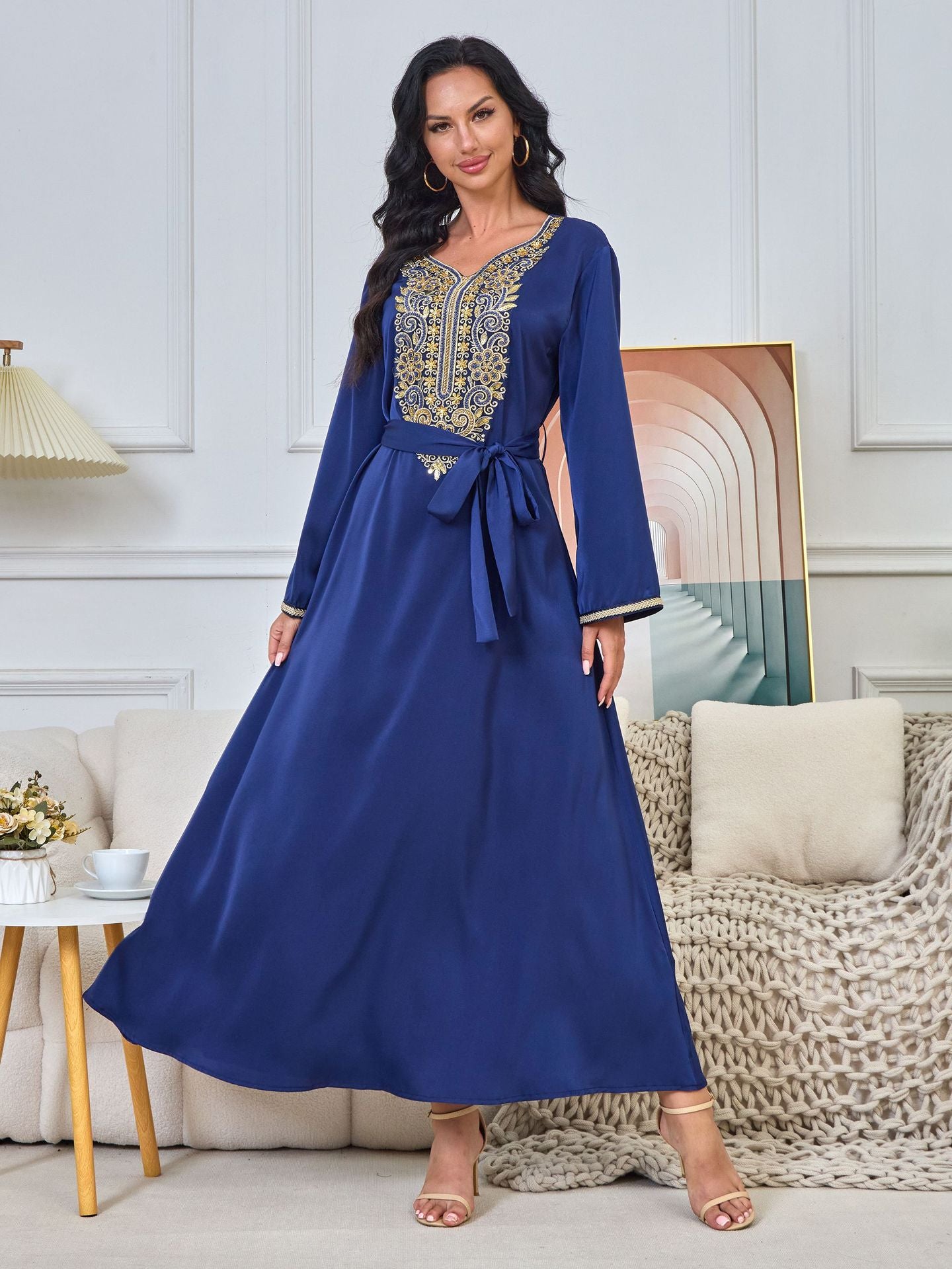 Naima Royal Blue Dress - Yarafly 