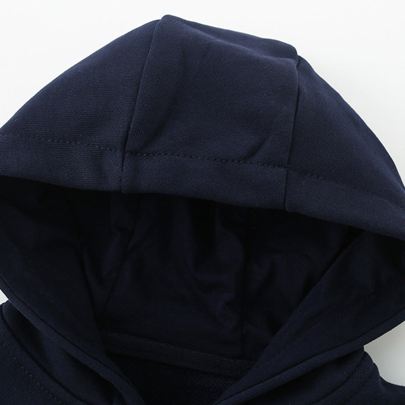 Toddler & Kids Navy Blue Zip-Up Hoodie Jacket (2T–7T)