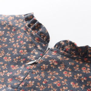 Vintage Floral Prairie Dress for Girls
