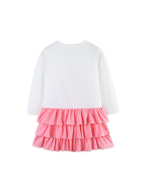 Toddler Kids Girls Christmas Tree Long Sleeve Dress