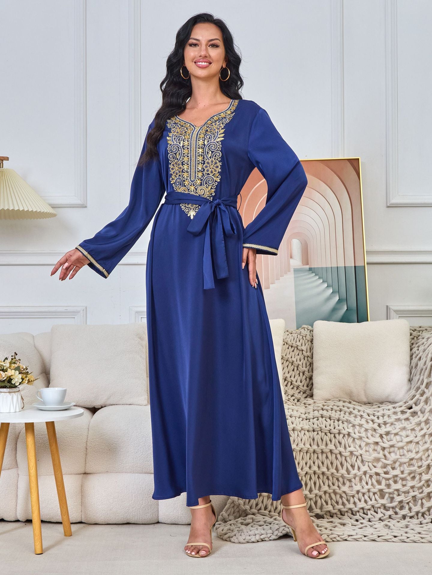 Naima Royal Blue Dress - Yarafly 