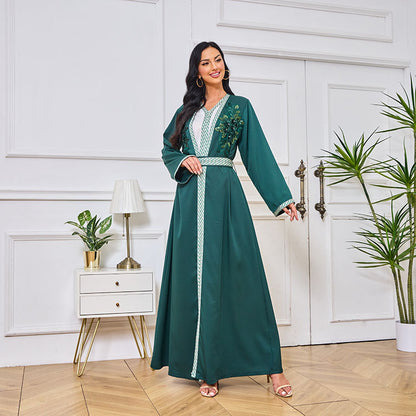 Kara Two-Piece Abaya Jalabiya Dress - Yarafly 