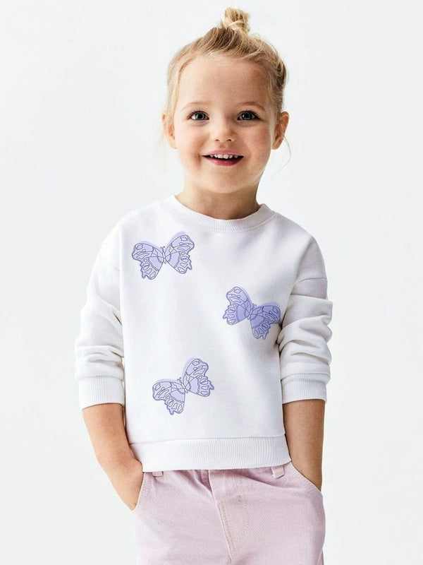 Toddlers & Kids Butterfly Print Sweatshirt