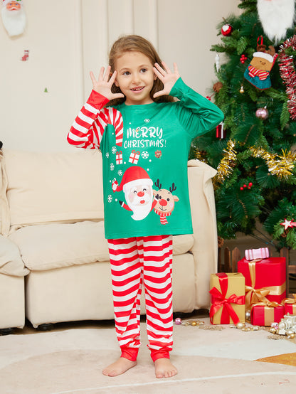 Family Matching Christmas Pajamas | Santa & Stripes PJs | Holiday Sets - Yarafly 