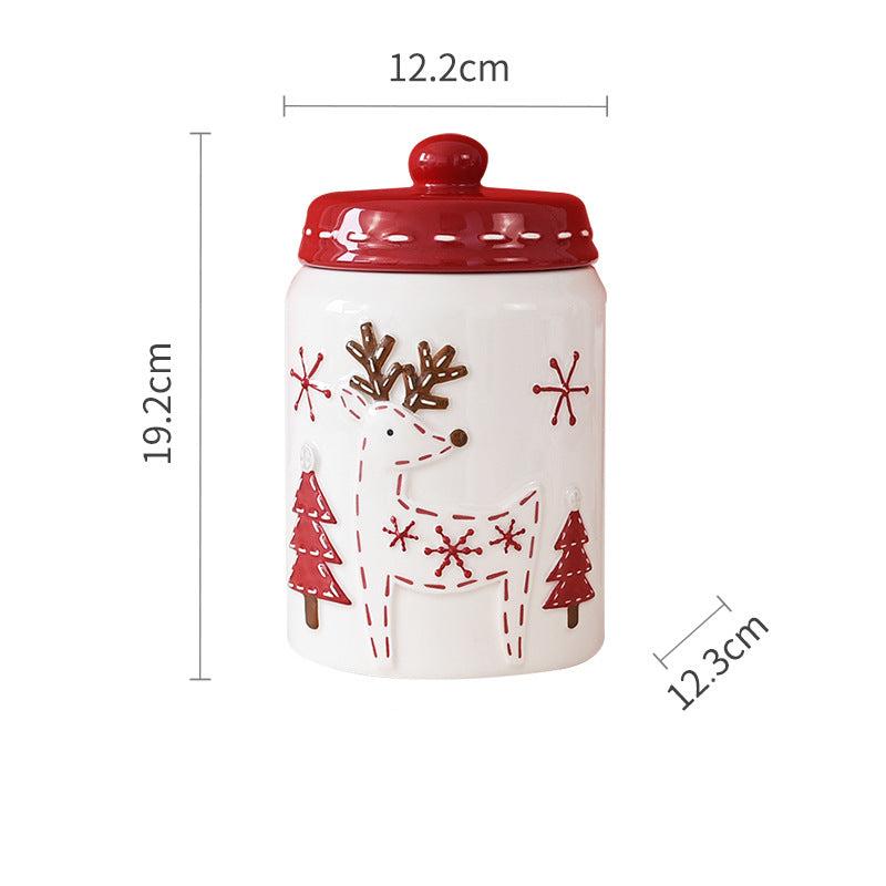 Christmas Ceramic Collection: Santa & Reindeer Holiday Tableware - Yarafly 