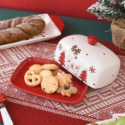 Christmas Ceramic Collection: Santa & Reindeer Holiday Tableware - Yarafly 