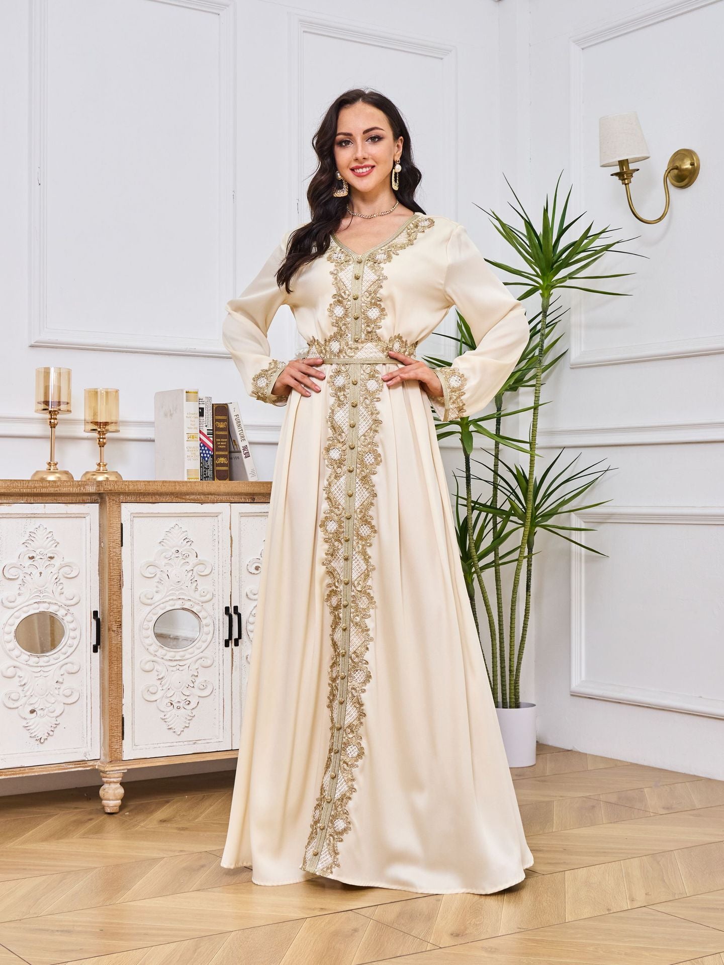 Abeer Kaftan Dress - Yarafly 