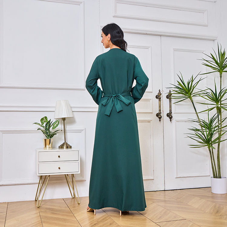 Kara Two-Piece Abaya Jalabiya Dress - Yarafly 