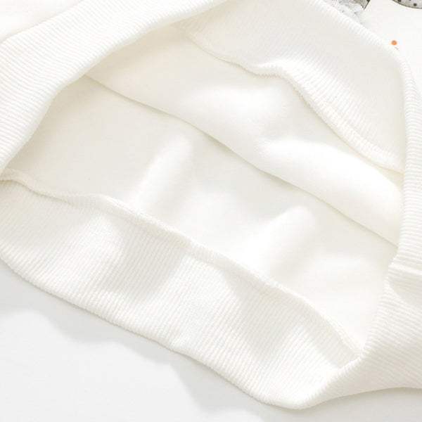 Toddler & Kids White Bunny Ballerina Sweatshirt - Yarafly