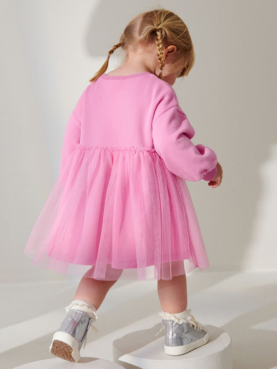 Kids & Toddlers Bunny Tulle Sweatshirt Dress