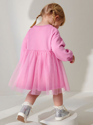 Kids & Toddlers Bunny Tulle Sweatshirt Dress
