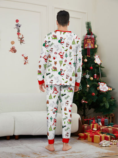 Christmas Fun Matching Family Pajama Set | Santa & Friends Holiday PJs Collection - Yarafly 