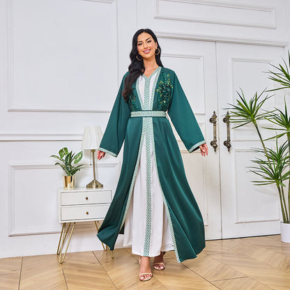 Kara Two-Piece Abaya Jalabiya Dress - Yarafly 