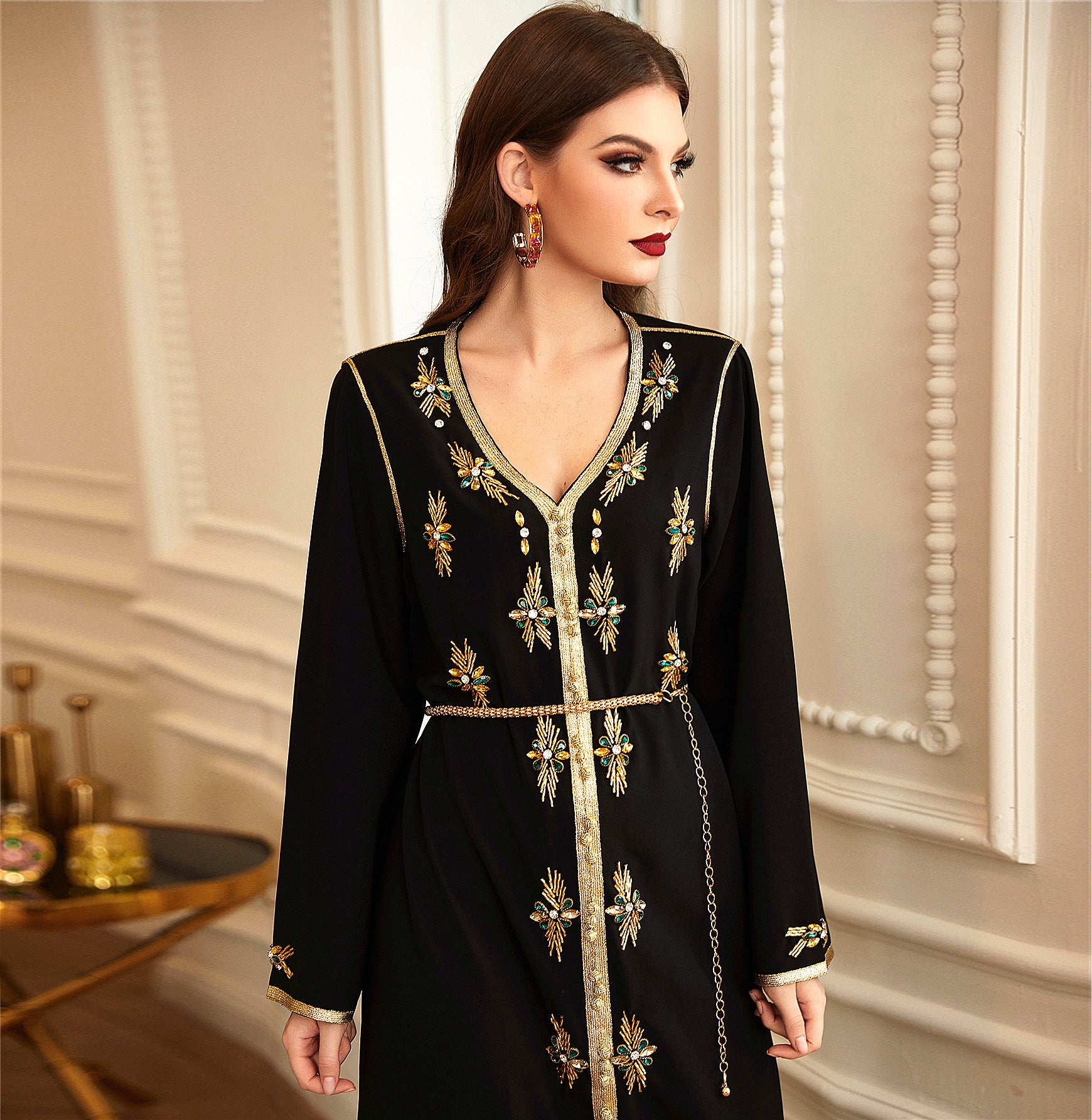 Rana Kaftan Dress - Yarafly 