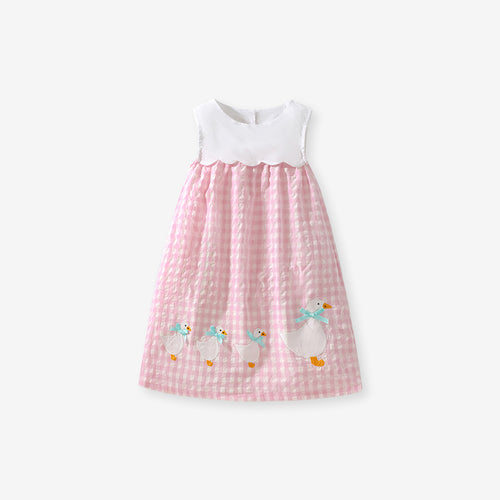 Toddlers & Kids Gingham Duck Dress