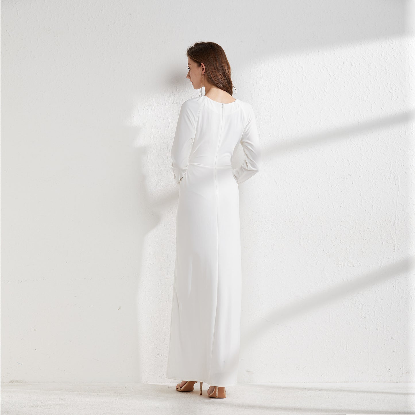 Timeless Elegance Maxi Dress in Pure White - Yarafly 