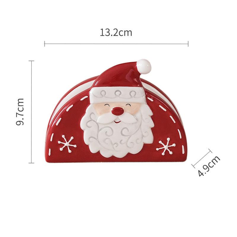 Christmas Ceramic Collection: Santa & Reindeer Holiday Tableware - Yarafly 