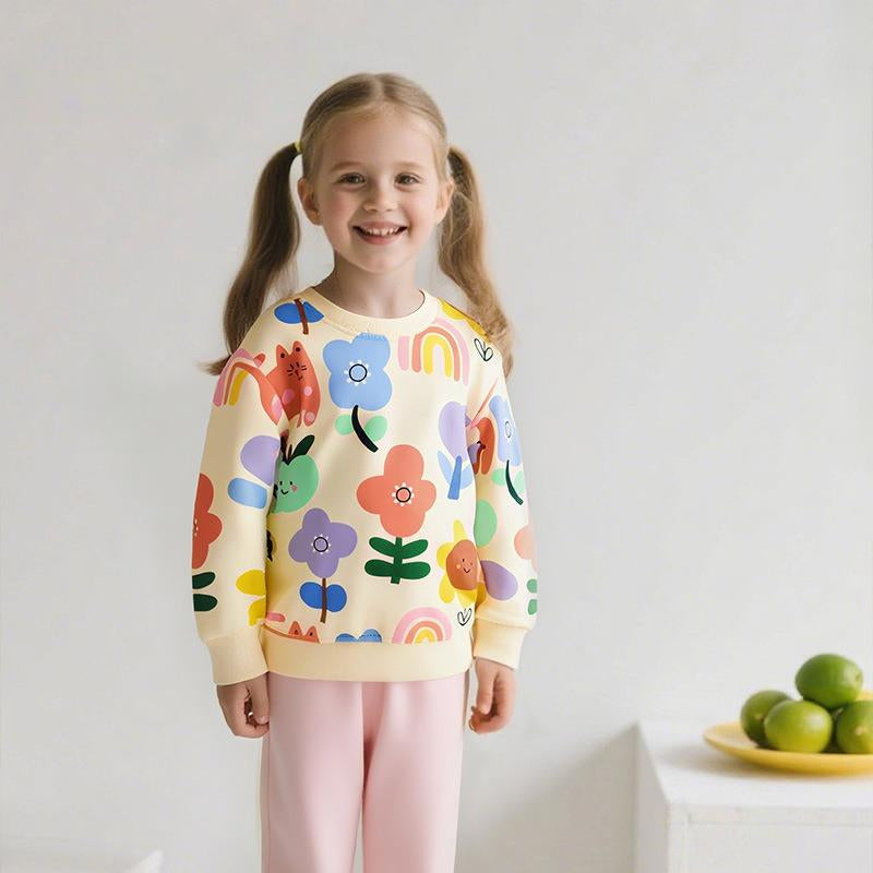 Toddler & Girls Happy Garden Sweatshirt (2T–7T)