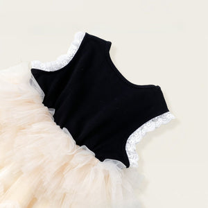 Elegant Swan Princess Tulle Party Dress
